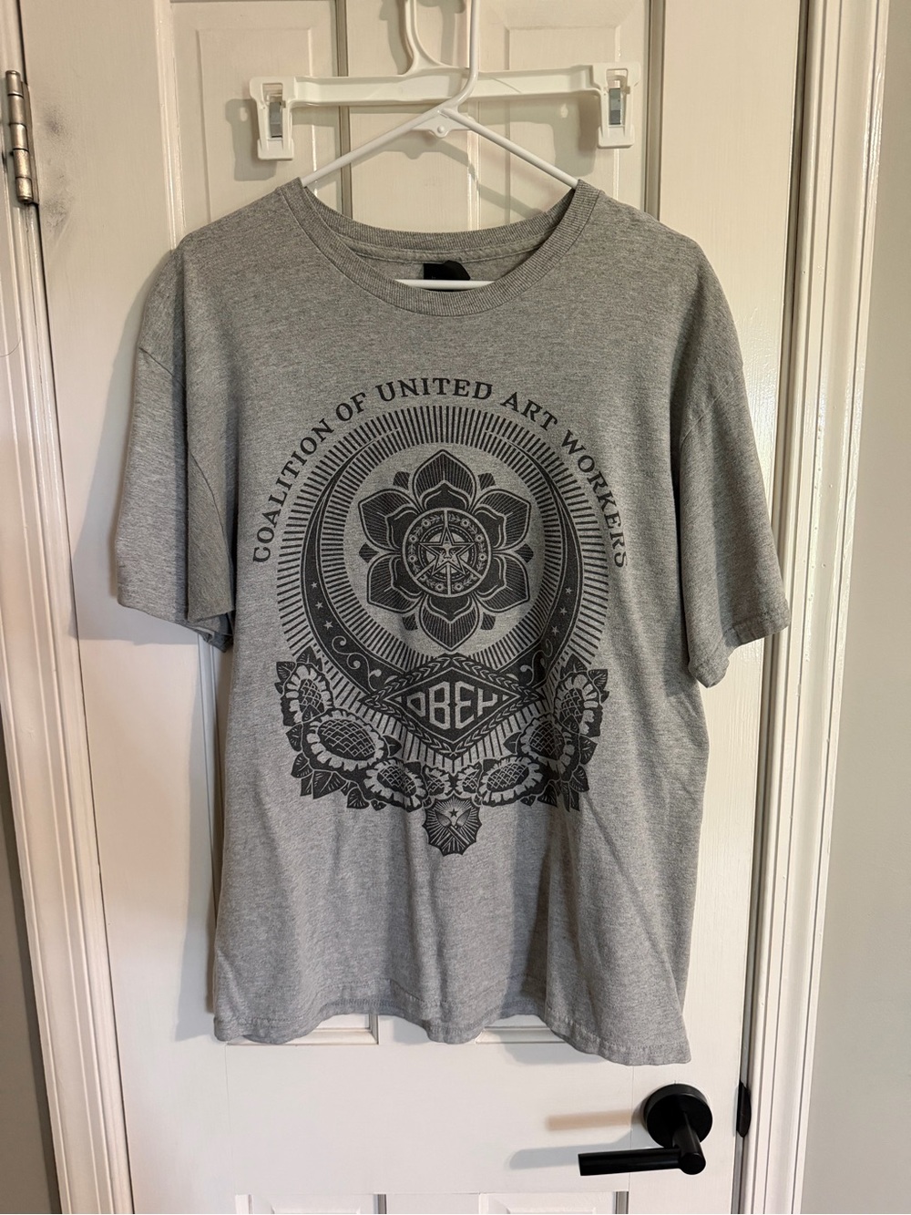OBEY Coalition of United Art Workers Grey Graphic Tee